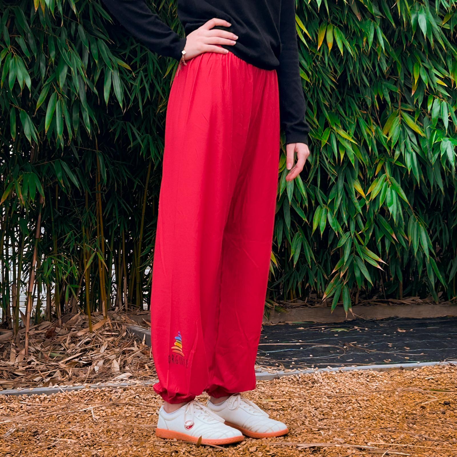 pantalon rouge qi gong