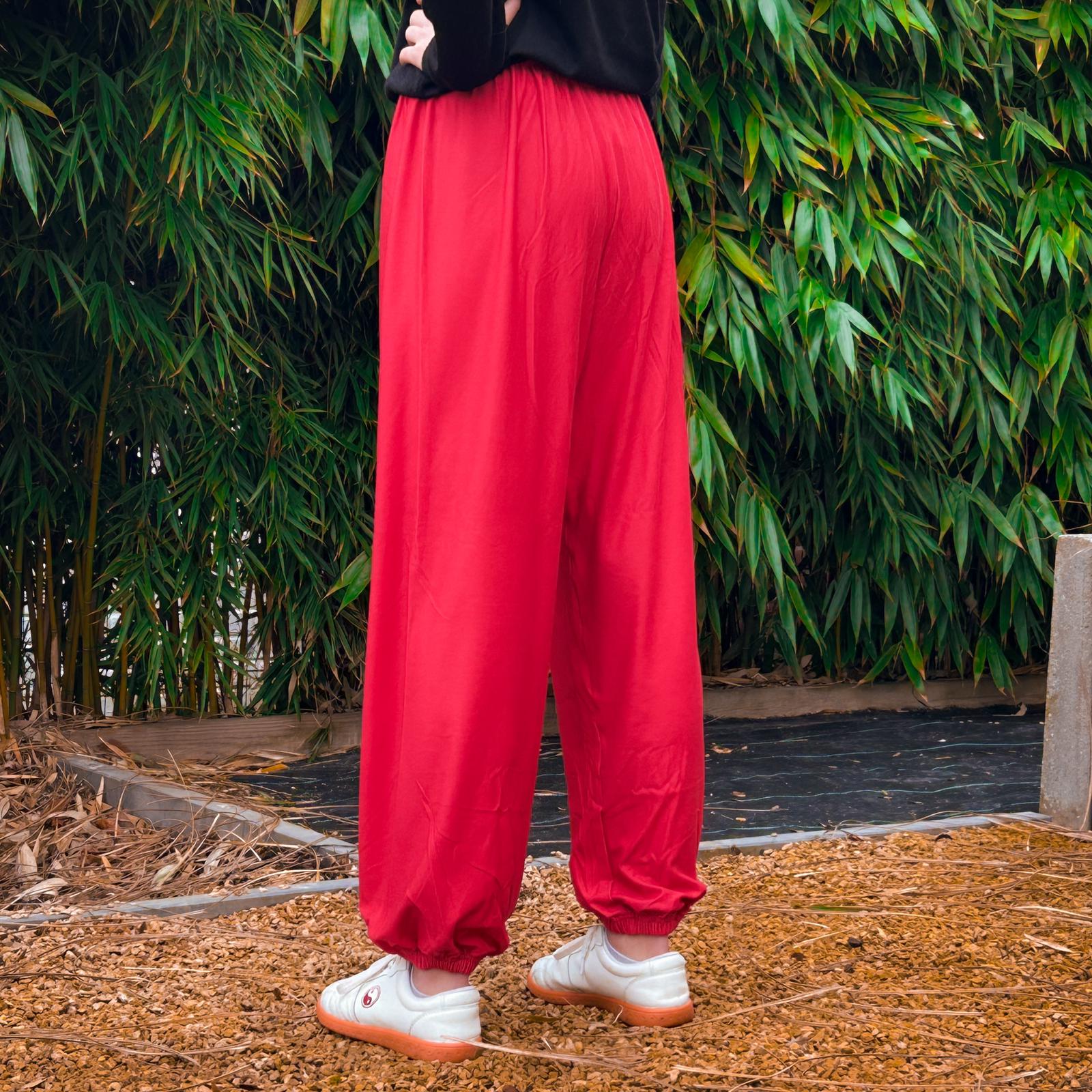 pantalon rouge qi gong
